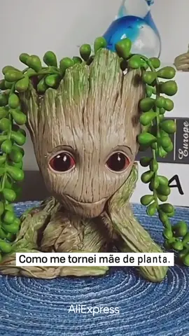 Não dá para não ser mãe de planta com esse vaso do Groot #aliexpressbrasil #aliexpress #fypシ #fy #marvel #groot #guardians of the galaxy