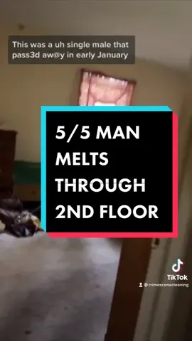⚠️TW⚠️ 5/5 of Man Melts Through the 2nd Floor  #spauldingdecon #crimescenecleaning #biohazard #crimescenecleaners #spauldingdecon #crimescenecleanup