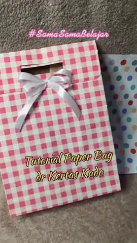 paperbag dr kertas kado, cantik bgt yahh😍 #samasamabelajar #merdekabelajar #DIY #diyrita #fyp #foryourpage #tutorial #fypシ #paperbag #diypaperbag