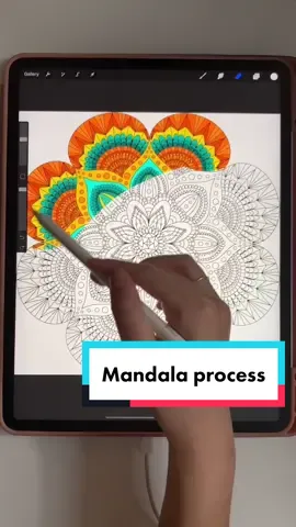 Do you like mandalas? #mandala #procreate #procreatetutorial #procreatetutorials #digitalart #ipaddrawing