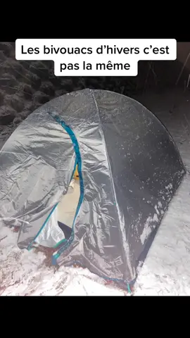 #nature #hiver #bivouac #pourtoi #fyp Il y en a qui sont plus dur que d’autre mais celui n’est pas le pire