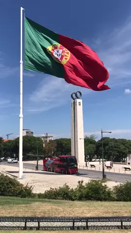 #европа #португалия #флаг #лето #жара #небо #страна #портвейн #аэропорт #вокзал #flag #porto #lisboa #мачта #палка #столб #стяг #парк #город #площадь