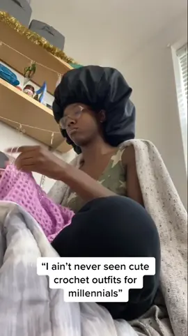 Respect my game #crochettiktok #blackgirlmagic #fyp #crochet #designer #outfitinspo