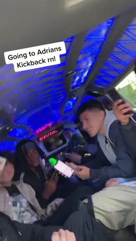In the car with adrian now 🤙 #adrianskickback #adrianskickbackparty