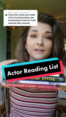Reply to @camille.creps A quick reading list for my actors! #actor #acting #theatre #broadway #filmacting #actortiktok #theatretiktok