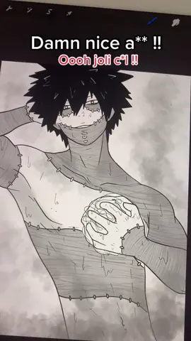 Répondre à @verduretr4in  REPOST bc TikTok has to ne deleted 😬 #fyp #foryou #trend #viral #anime #weeb #mha #dabi #bnha #art #fun #funny