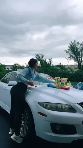 Reply to @macaroonshroom want to give me my shoes back now?😏 @austinbberner #candy #prank #payback #cars #oops