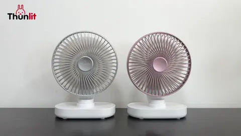 Thunlit Electric Desk Fan | Automatic Head Shaking + 4000mAh Rechargeable + 4 Wind Speeds #thunlit #electricfan #fan #desktopfan