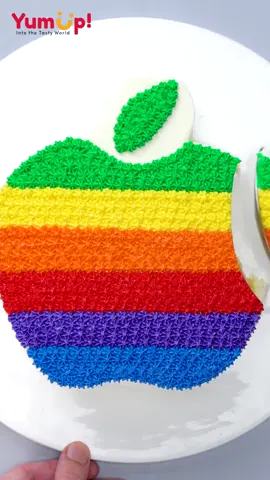 Do you use Apple? #foryou #apple #tastyplus #TeamUSATryout #cake #DIY #rainbow