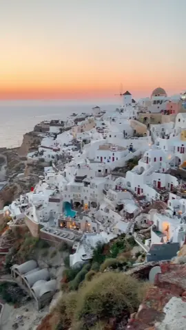Greece, Santorini. Most popular spot for watching sunset #Greece #Santorini #sunset #backstage #греция #санторини #закат