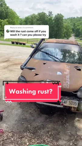 Reply to @wow..s  Does rust wash off?