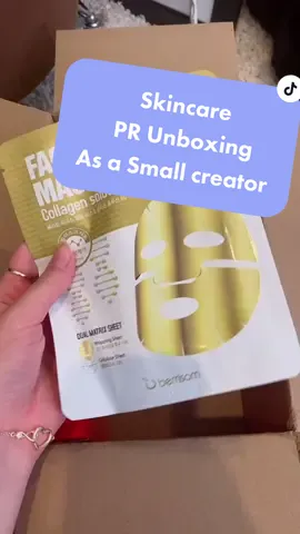What I get in a week as a small creator #skincareroutine #prunboxing #smallcreator #whatigetinaweekasaninfluencer #unboxingbts #skincareunboxing
