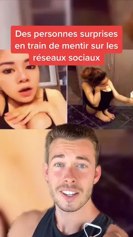 Des personnes surprises en train de mentir sur les réseaux sociaux￼ #photos #mensonge #reseauxsociaux