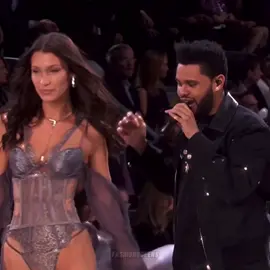 Bella Hadid walks runway with ex the Weeknd as she makes debut at #victoriasecret #model #theweeknd #bellahadid