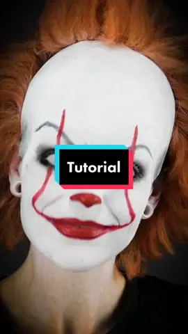 Pennywise Makeup Tutorial! #pennywise #clown #halloweenathome
