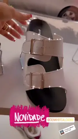Chegou a nova BIRKEN clássica com duas fivelas colocadas sobre duas tiras,LINDISSIMA!#jennycalcados #tiktok #Viral #sandalias #modaestilo #❤