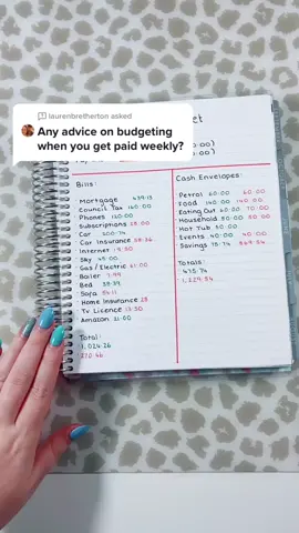 Answer to @laurenbretherton Bi-Weekly Budget / Weekly Budget #fyp #budgeting #budgetingtips #weeklybudget #erincondren #budgeting101 #budgetsmatter