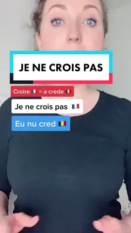 ”Je ne crois pas” en Roumain 🇷🇴 #apprendre #limbaromana #tiktokacademie #la__vinia
