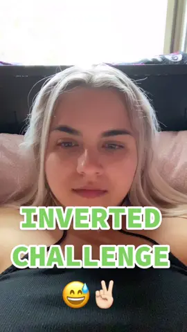 OML I CANT. 😳 anxiety is real y’all! #invertedchallenge #invertedchallengegonewrong #fyp #foryoupage #tiktokchallenge #fromthedrafts #Inverted