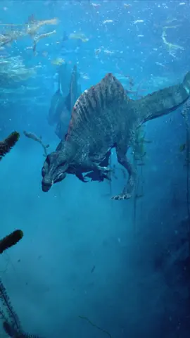 hello here's another clip of the spino babies the full animation will be up soon 👍 🙂 thanks for looking 👍👍 #digital #dinosaur #spinosaurus