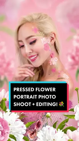Sharing how I created this #flowerportrait! #pressedflowers #creativephotography #portraits #portraitphotography #photoshootideas #editingtutorial