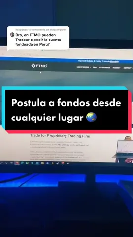 Responder a @thecashgreen tu puedes postular & obtener fondos de inversores desde cualquier parte del mundo 😎 #trading #ftmo #forex #viral #fypfyp
