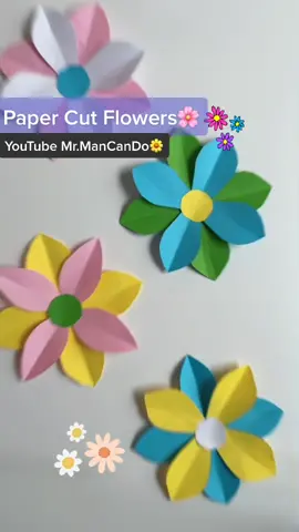 สอนตัดกระดาษ เป็นดอกไม้🌼ไว้ตกแต่งบอร์ด🌸#TikTokUni #พาเธอกลับมาสอน #origami #tiktokดีไอวาย #MrMan #มิสเตอร์แมน #DIY #paper #พับกระดาษ