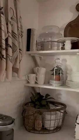 #shelfie Refresh!! I always love a good shelf styling sesh!! #homesoftiktok #tiktokhome #homedecor #shelfdecor #tiktokdiys #kitchenstyle