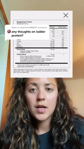 Reply to @stephanie08880 #protein #ladderprotein #nutritionist #nutritionadvice