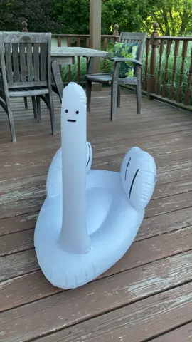 My own ridiculous inflatable swan thing!!! #fyp #Summer #pool