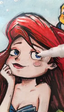 Responder a @grau10donet Ariel🧜‍♀️ (La Sirenita) 🌊🌊 #dibujo #sketch #disney #lasirenita #mermaid #fanart #tutorial #parati #fypシ