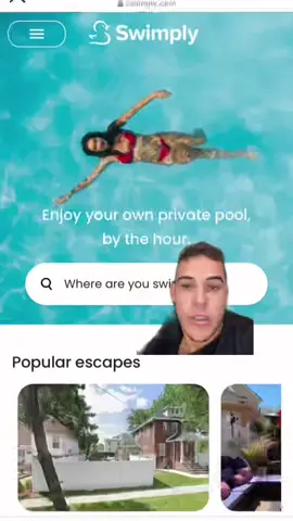 #stitch with @swimply have you heard of this new #pool sharing service ? #BusinessBlurb #Swimply #poolparty