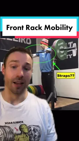 Need rack #mobility help for front #squat - try this! #crossfit #weightlifting