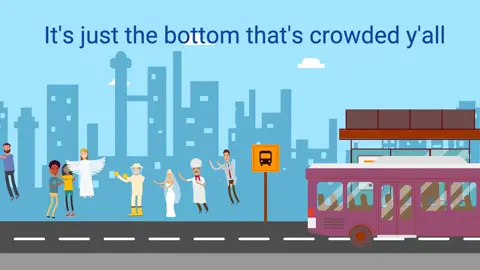 up at the top, there is room for us all, its just the bottom that's crowded y'all #top #bottom #thereisroom