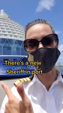 Siren Says: Almost as exciting as blowing the ship's horn! #cruiseship #sheriff #fypシ