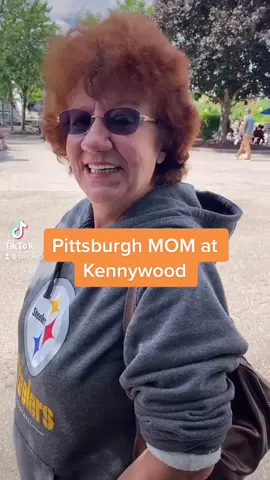 Introducing my mom at Kennywood @kennywoodpark #pittsburgh #pittsburghsteelers #kennywoodpark