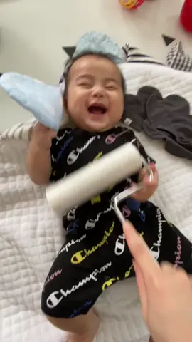 コロコロしたら爆笑🤣#赤ちゃん#赤ちゃんのいる生活#生後6ヶ月#天使の笑顔