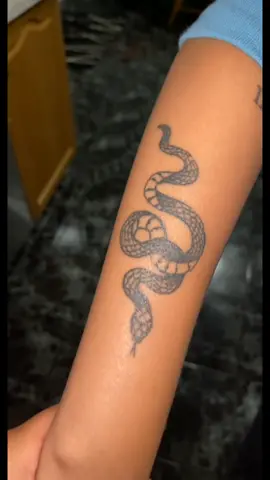 fresh snake to 2 months healed 🐍🦋 thank you nubby @navpreetg__ #snaketattoo #tattoolover #healedtattoo #fyp