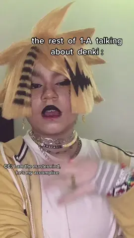 denki  my  beloved  he  strong #denkikaminari #bnha #mha #foryoupage #denkicosplay #foryou