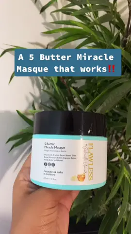 The Flawles 5 Butter Miracle Masque is great for all textures, especially 4c textures‼️ #FlawlessbyGU  #FlawlessBeauties #spon @amazon @flawlessbygu