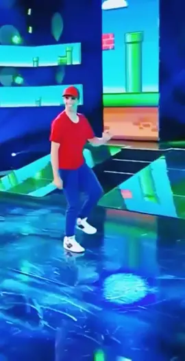 o dia que dancei Super Mario no @multishow quem assitiu? #supermario #mario #mariodance #supermariobros #marioworld #viral #tbt #tv #globo #dancer