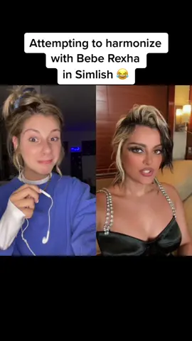 #duet with @beberexha  Me attempting to harmonize with Bebe Rexha’s new song in Simlish 😂❤️#SimsSessions #SponsoredbyEA