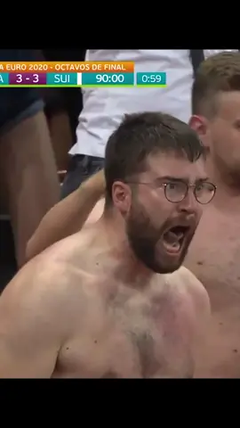 This Switzerland fan went through all the emotions 😅 #switzerland #euro #euro2020 #Soccer #france (h/t bubbaprog/Twitter)