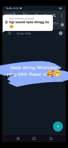 Balas @ndaaay01 udah ya sound nya☺️ #fypシ #nadaderingwhatssapp #masukberandafypシ