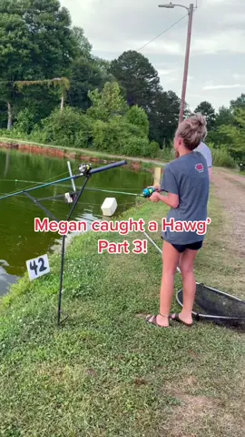 Megan caught a Hawg, part 3! Like and follow for part 4! @meggy0789 @altonmull00 #carp #foryou #fypシ #viral #maga  #fishtok #fishing #trending #trump
