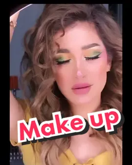 Shiny makeup look 😍💚✨#foryou #kuwait #makeup #marina #beauty #salon #tutorial