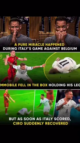 What a miracle 😂 #immobile #dive #flop #miracle  #italian #belgium #football #euro2020 #fypシ