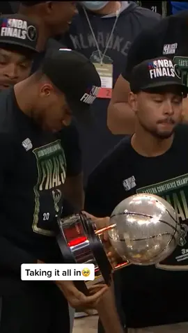 Taking it all in 🏀  The @bucks are Eastern Conference Champs 👏👏