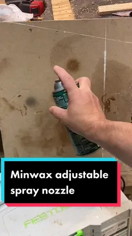 Allows for better finish on small projects #minwax #spraycan #adjustable #woodworkingproject #LearnOnTikTok #tiktokpartner