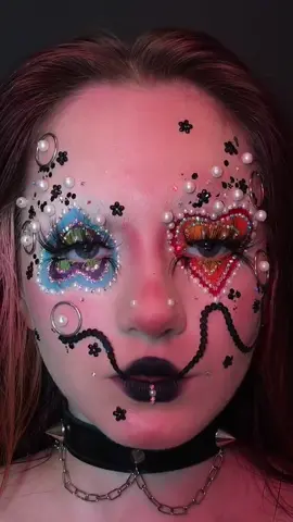 I’ll post something new tomorrow 😋 #fy #pride🏳️‍🌈 #rainbowmakeup #rhinestonemakeup #on